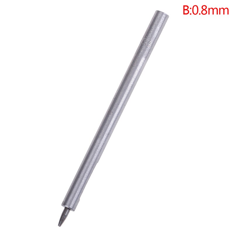 Handmade Belt Punching Leather Hole Punch Hollow Drilling Tools Leather Handicraft Puncher Set Leather Tool DIY 0.5MM-2.5MM: 0.8mm