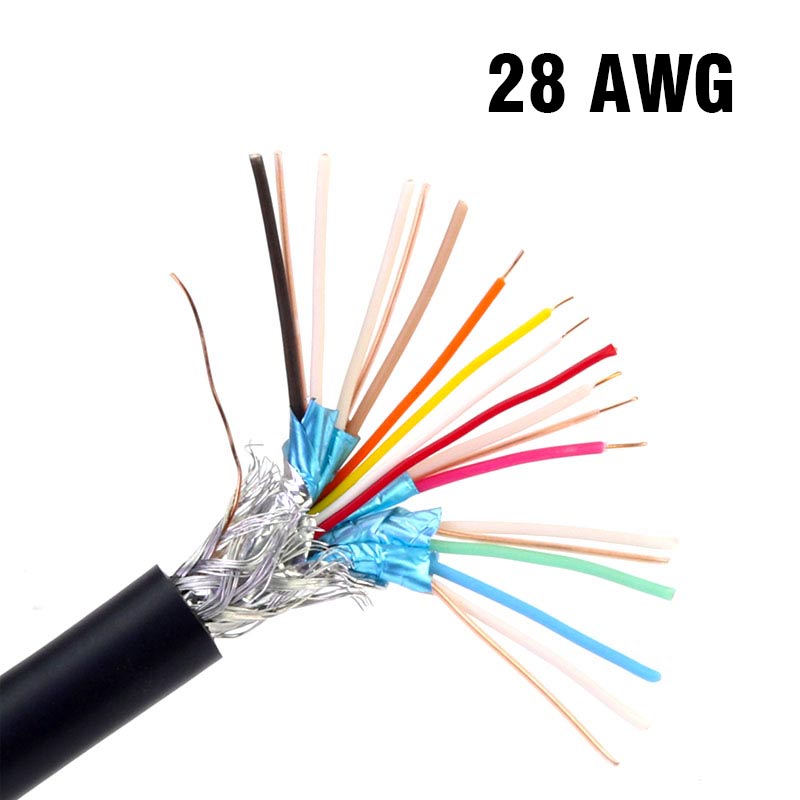 HDMI-kompatibel Kabel Ausführung 2,0 4K HDMI Kabel 24AWG 26 28AWG Draht Eingebettet Verdrahtung DIY Schweißen 19Stift Reine kupfer Draht: 28AWG