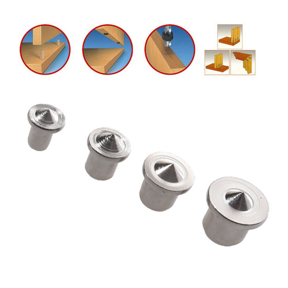 Goupilles de positionnement, 6mm, 8mm, 10mm, 12mm, fixation, marqueur de trous pour bois, ensemble de centres de Tenon pour le travail du bois, doux et dur