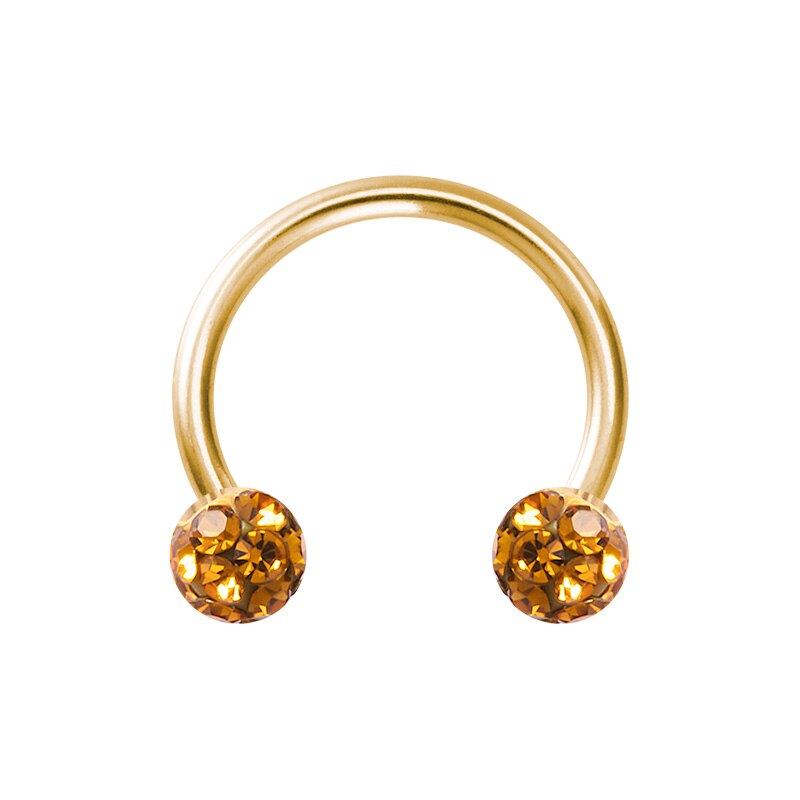 Anillo para el tabique de la nariz, joyería para Piercing de herradura, 16G, pendientes Tragus de hélice para cartílago, Aro para Piercing de labio, retenedor de 8mm, 1 unidad: gold / 10mm