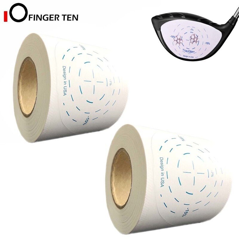 Golf Impact Stickers Sticker Oversized Wood Labels Roll Balls Hitting Recorder for Men Women Practice: 2 Roll- 400 Pcs
