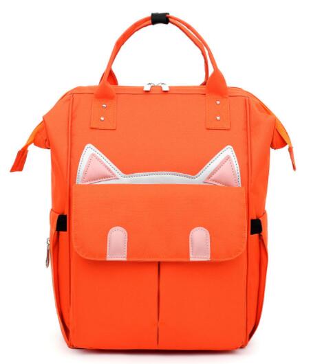 Bleiepose usb oppvarmingsflaske varmere mamma bleie ryggsekk stor kapasitet mumie bag til vinterreiser: Ingen usb-oransje