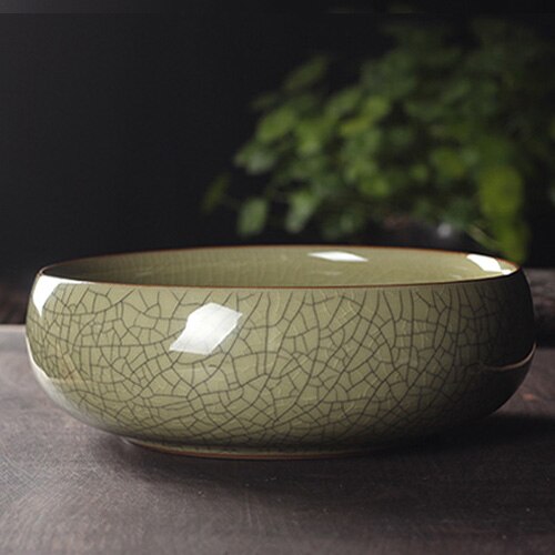 Celadon Tee Washset Keramik Tasse Stift Große Tee Waschen Eis Riss Offene Stück Von Wasser Ceremonia Del Te Haushalts Produkte DH50CX: Stil 5