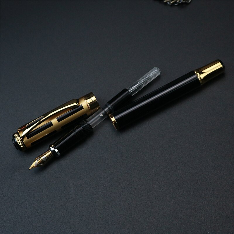 Smuk luksus fyldepen standard nib iraurita blækpenne heavy metal studerende kontor skrive blæk pen