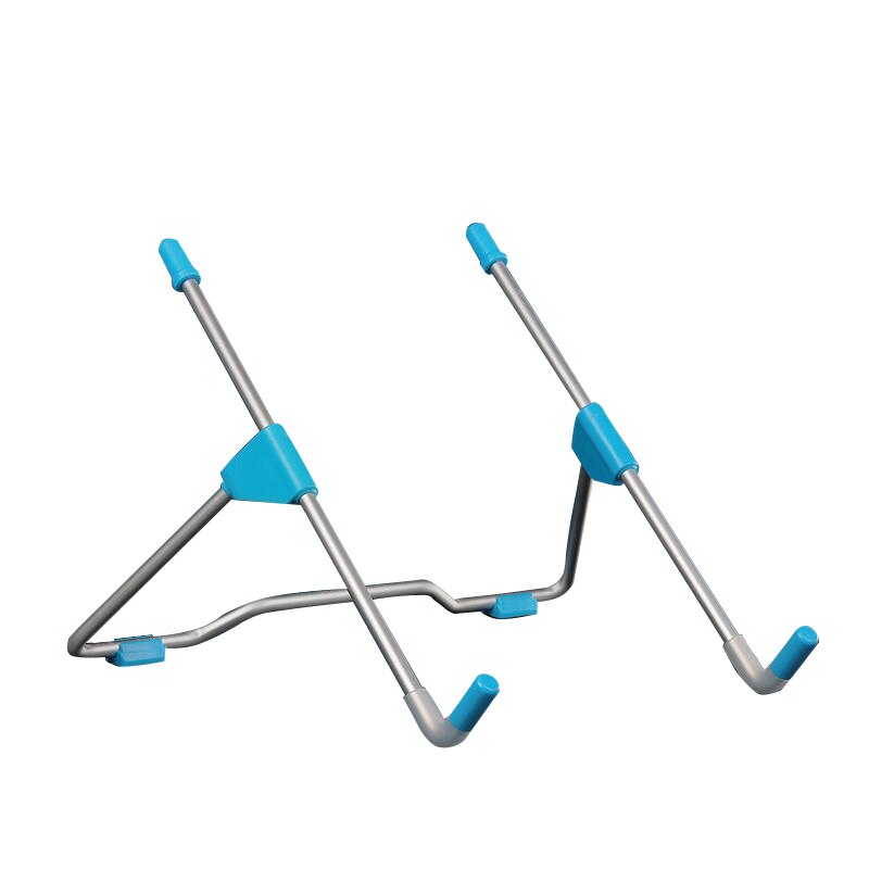 1PC Adjustable Foldable Laptop Stand Viewing Angle/Height Adjustable Aluminum Alloy Bracket Support 10-17inch Notebook: blue