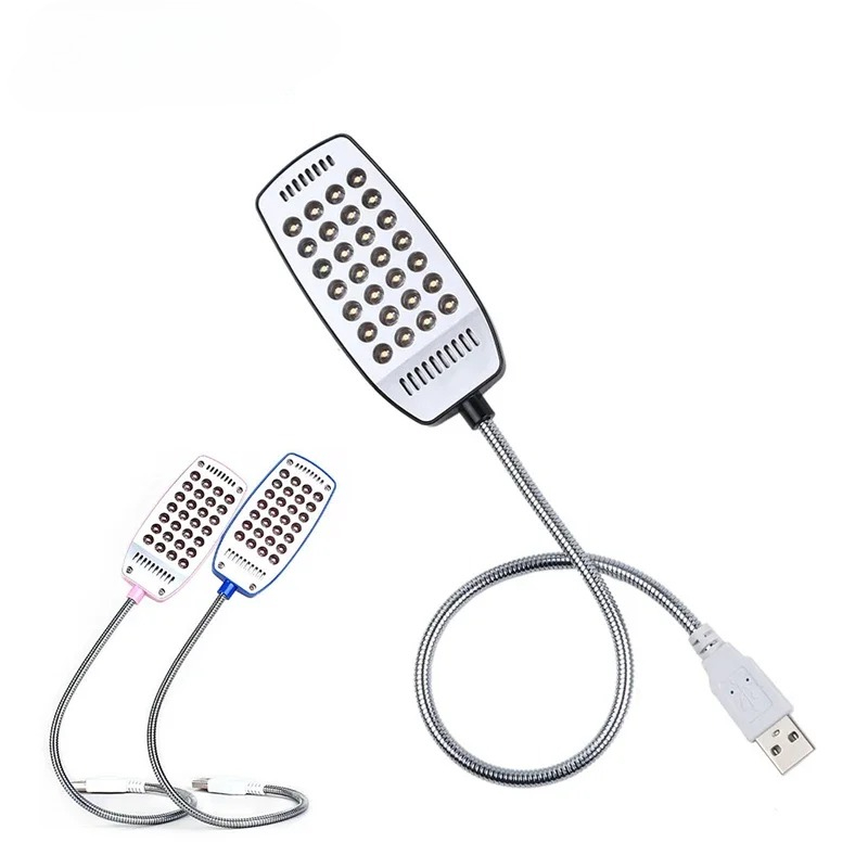 28 led'er læselampe bærbar led usb boglampe fleksibel bordlampe natlampe til bærbar computer powerbank bærbar pc computer
