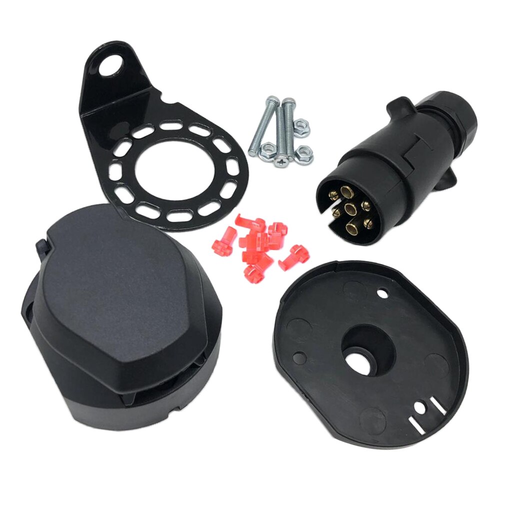 Electrics 12N 7 Pin Plug Socket Connector Kits Trailer Truck Towing