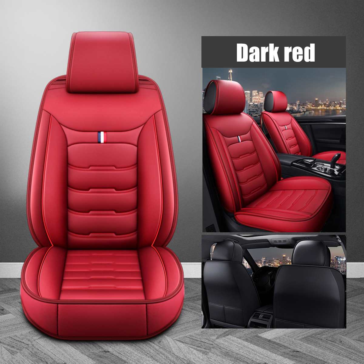 Pu Leer Auto Accessoires Auto Stoelhoezen Set Universele Front Stoelhoezen Kussen Interieur Auto Stoel Stoelen Protector Mat: Type6
