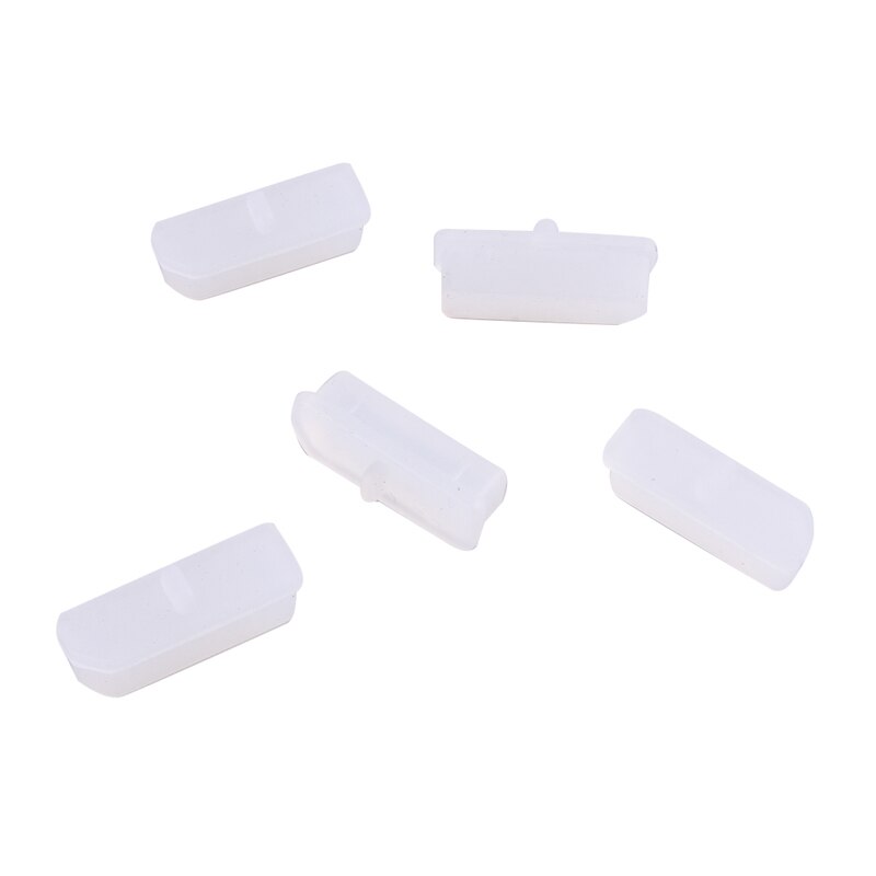 10pcs DisplayPort Protective Cover Rubber Covers Dust Cap For Computer DP Connector: White