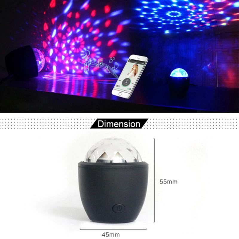 USB stage light disco Ball Light party lamp Colorful LED rotation stage lamp magic effect lamp KTV Party supplies