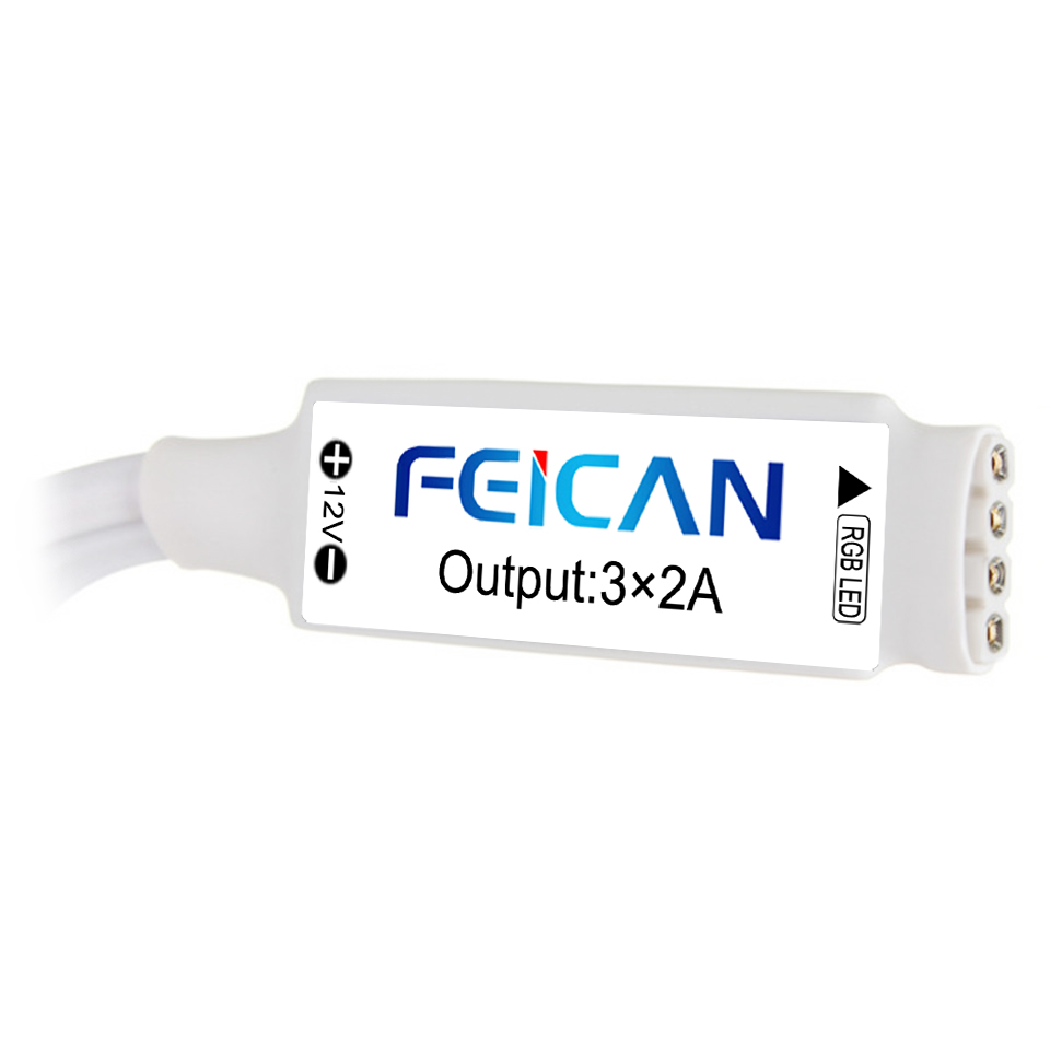 Led strip rgb controller  dc 12v mini controller switch  ir 24 key fjärrkontroll för 5050 2835 rgb led strip light