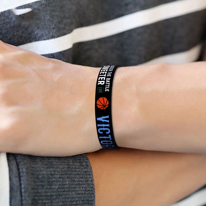 Inspirierende armbänder für damen und herren mit motivierenden sprüchen – „alles ist möglich“ – silikonarmband