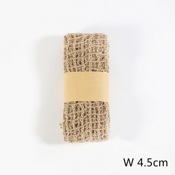 2m 3.5-5cm naturliga jutedelar tvinnad sladd hamprep pysseldekoration reptråd för packning / väskor / tag: 12