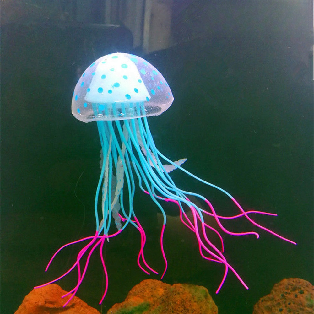 Bunte künstliche Quallen, leuchtende Aquarium-Simulation, Ornamente, Aquarium, lebende leuchtende Dekoration, wasserlandschaft, Heimtierbedarf