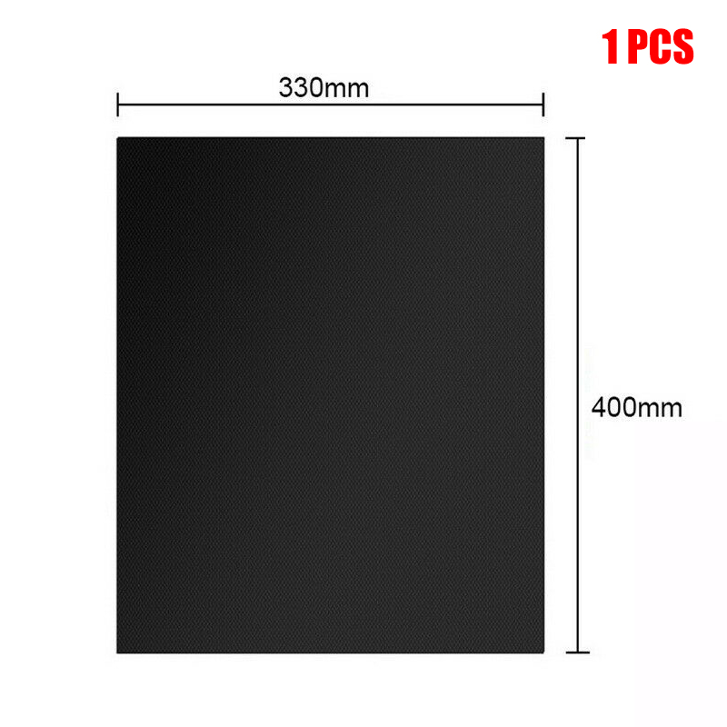 1/3/5 stuks barbecue grillmat antiaanbak bbq bakmat grillaccessoires hoge temperatuurbestendigheid dtt 88: Zwart / S