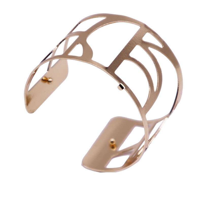 Georgette Armbinde Armreifen mit Gold Farbe Austauschbar Leder Einstellbare Manschette Armbinde Gros Armbinde Femme Schmuckstück