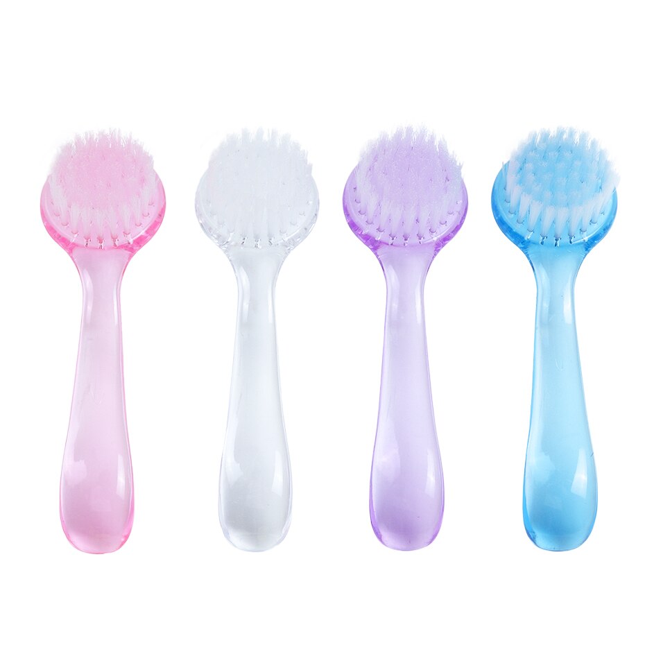 6 tipos de cepillos de limpieza de uñas, lima suave para quitar el polvo, limpiador de manicura y pedicura para Gel acrílico UV, accesorios para el cuidado de las uñas, BE095-1