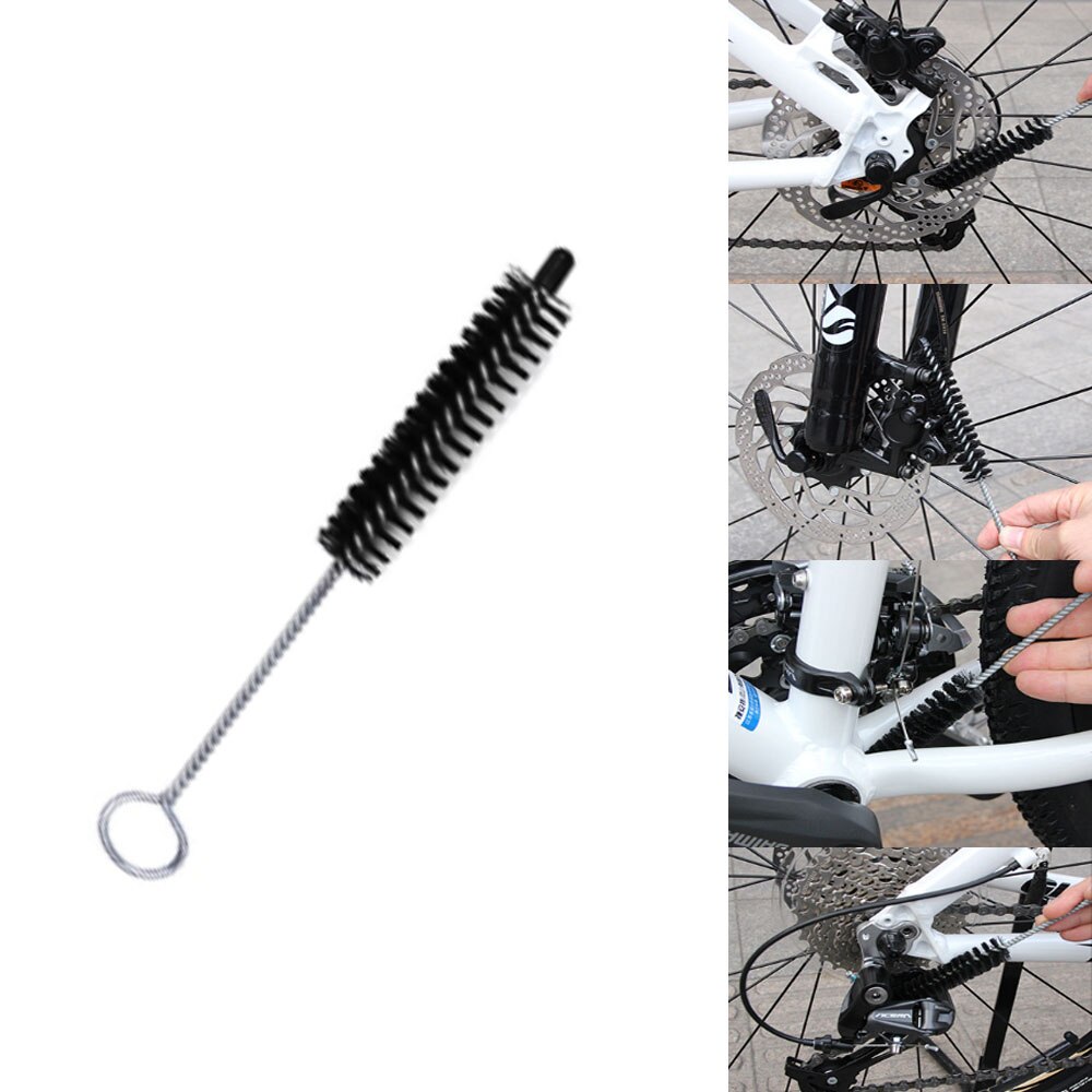 6 pcs/set bike chain cleaner bicycle cleaning tool kit bicycle tire brush brake disc cleaner MTB washing set