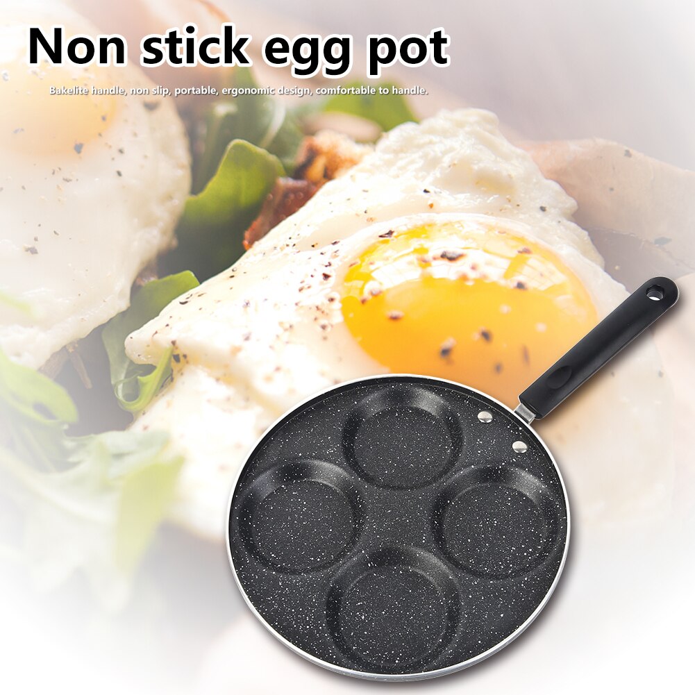 Nonstick Egg Koekenpan, Multi Cup Aluminium Ontbijt Pannenkoek Pan Voor
