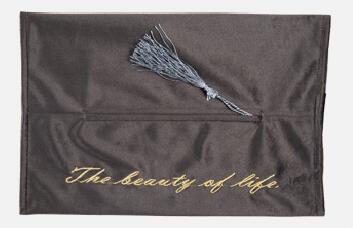 Tassel tissue box deksel thuis auto hotel tissue houder thuis keuken organizer trekkoord tas: 8