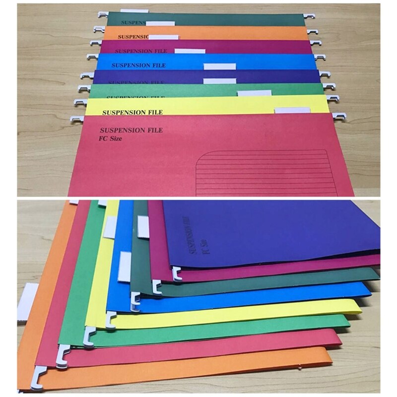 25 Pcs Portable Suspension File Folder Hanging File Holder Documents Organizer N7MA