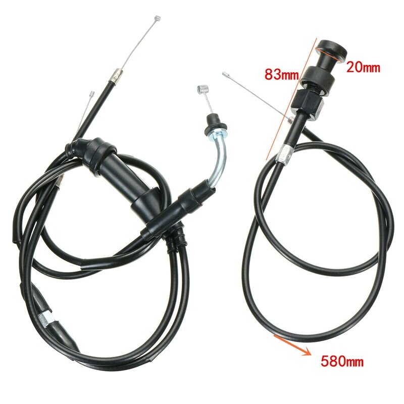 Motorcykelförgasare med luftfilterbox gaspedal accelerator kabel set för yamaha peewee  pw50 py50