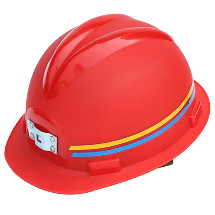 Miner's Safety Helmet Underground Working Helmet Damping Cotton Adjustable Hard Hat ABS Anti-static Miner hat for Construction: Red