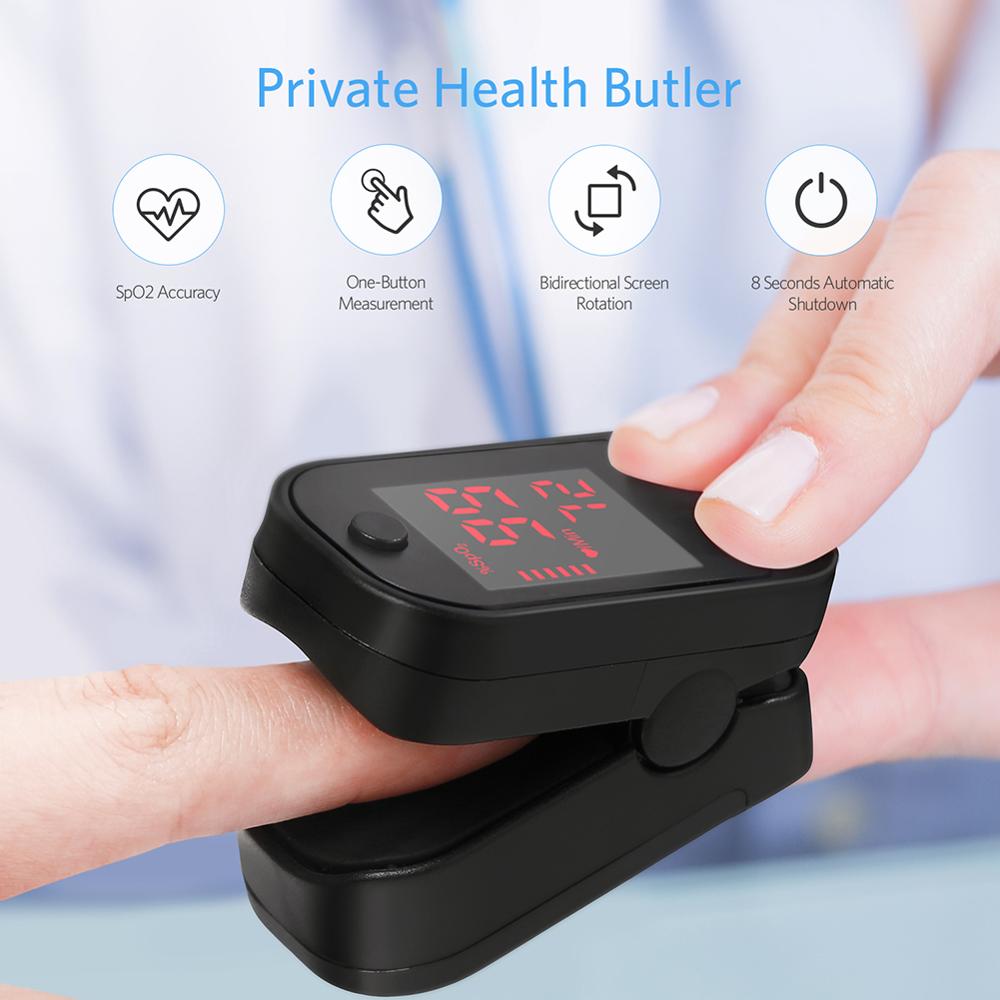 Op voorraad pro vingerpuls zuurstofsaturatiemeter bloedoximeter vingeroximeter hartslagmeter gezondheidszorgtool