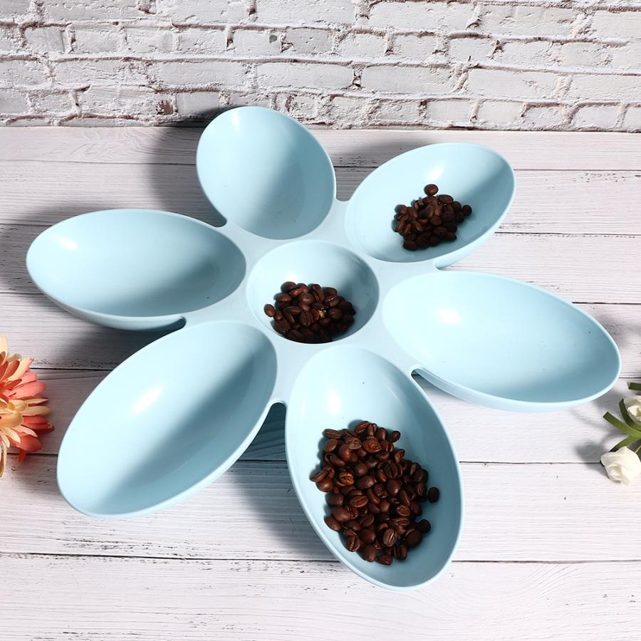 Pet six petals voerbak met meerdere vakken voor katten en honden, algemene voerbenodigdheden