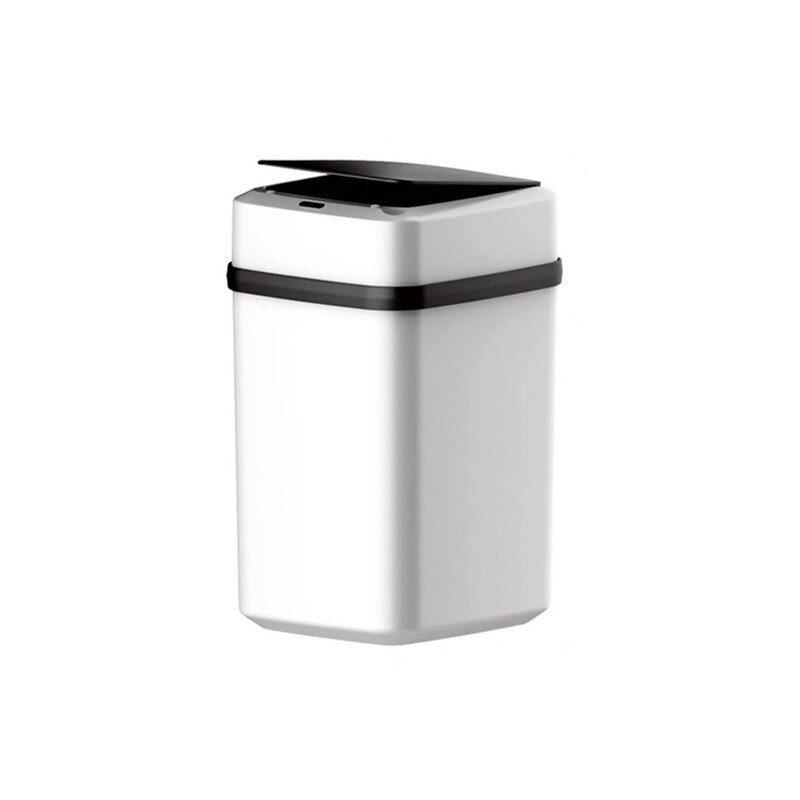 Smart Home Intelligent Waste Bin Induction Trash Can Home Electric Sensor Waste Garbage Automatic Trash Bin For Kitchen Bathroom: black / 12L