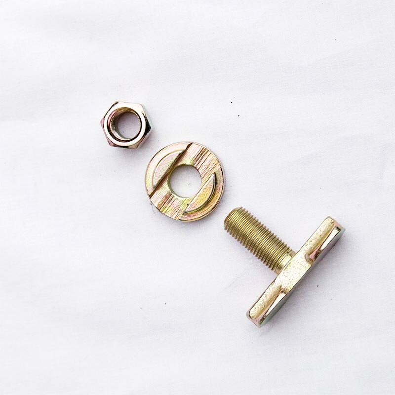 Cargo Control L Track Double Lug Threaded Stud Nut Fitting Tie Down for Airline Van Trailer Truck