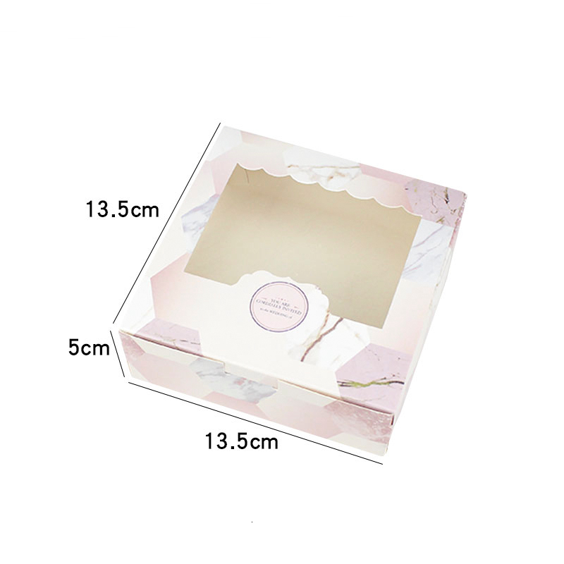 12pçs caixa de presente de papel com janela, lembranças de festa de casamento, galáxia, embalagem de bolo de presente para doces, biscoitos, cupcake estrela estrela: M2