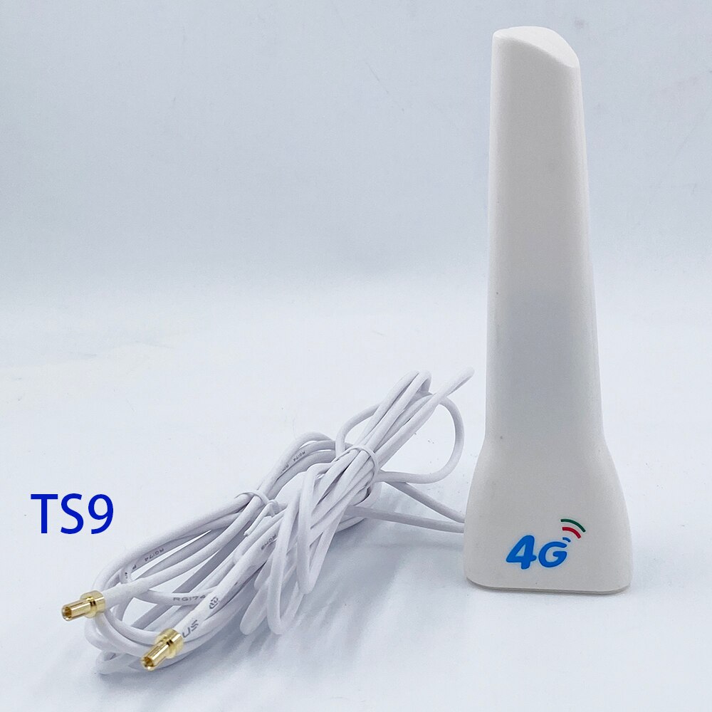 Antena 3G LTE 4G Router Antena externa para módem Huawei, conector SMA macho TS9 CRC9 con cable de 2m: TS9