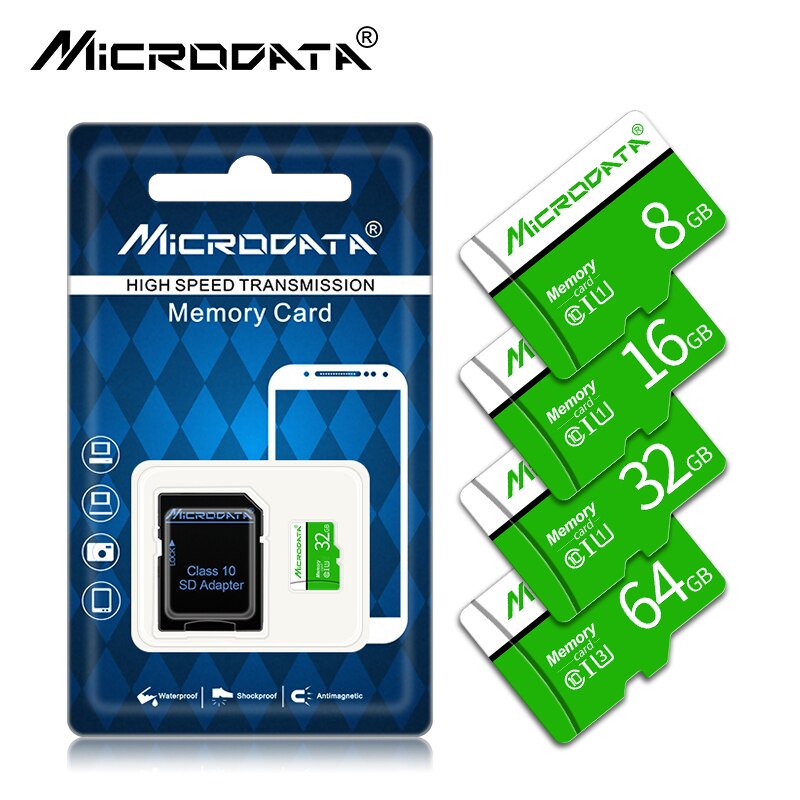Tarjeta Micro SD de alto rendimiento para coche, tarjeta de memoria de 8GB/16GB/32GB/64GB, tarjeta TF de UHS-1 de alta velocidad