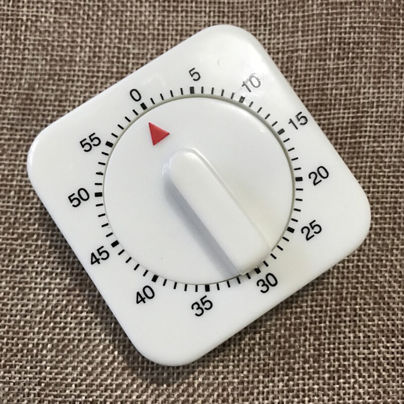 60 Minutes Square Mechanical Timer Switch Suitable For Timing Control Kitchen Timer Reminder Countdown Kitchenware Supplies