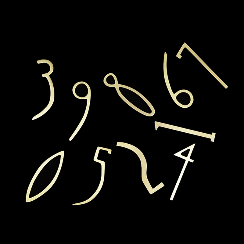 Golden Brass Numbers Decoratieve Muur Deur Nummers Deur Platen Cijfers Slaapzaal Hotel Home Adres Teken 0-9