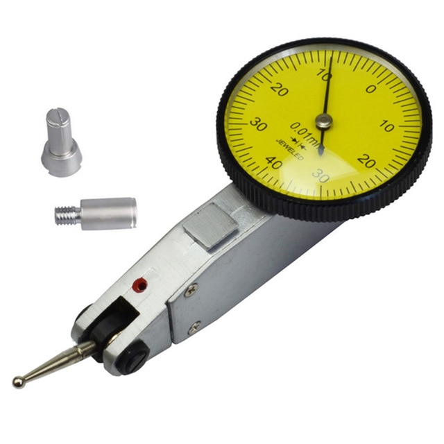 0-0.8mm 0.01mm Level Gauge Scale Precision Metric Dovetail Rails Dial Test Indicator Magnetic Correction Gauge Stand