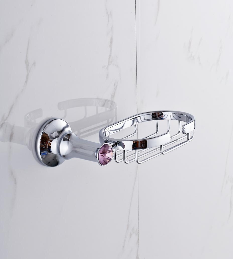 Europe Chrome Polished Bathroom Hardware Set Viole... – Grandado