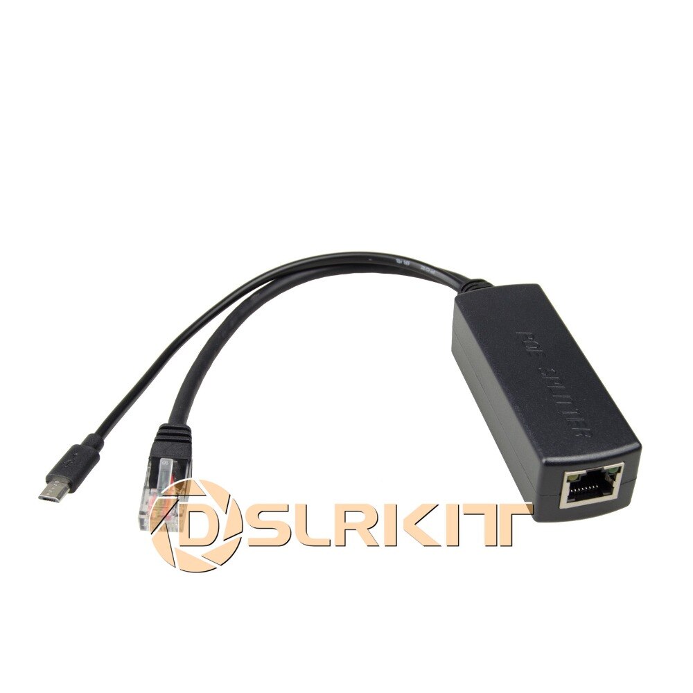 DSLRKIT Gigabit Aktive PoE Splitter 5V Micro USB Jetson Nano Raspberry Pi 3B + 3B Plus
