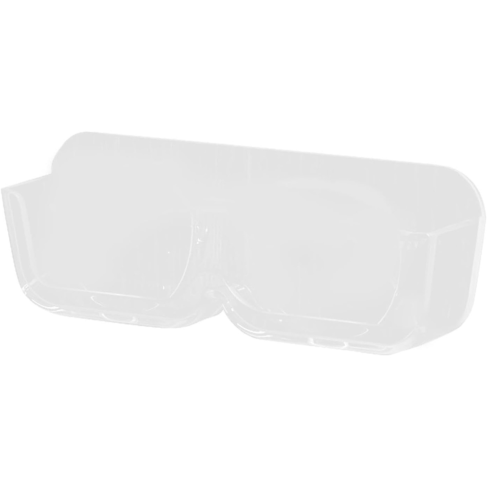 Vitrine de lunettes, boîte de rangement de lunettes de soleil, support mural perforé gratuit pour lunettes de soleil, support de rangement pour lunettes, rangement à domicile: Clair