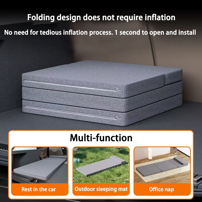 Materac samochodowy Łóżko kempingowe Łóżko składane Podkładka robić spania w podróży Mata biurowa Podkładka robić spania w samochodzie Składana deska przedłużająca