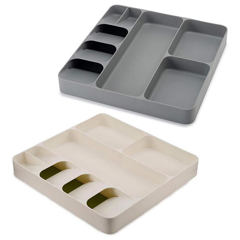 Kitchen Drawer Tray Spoon Knife Fork Tableware Separation Finishing Storage Box Cutlery Eco-Friendly Organizer #4W