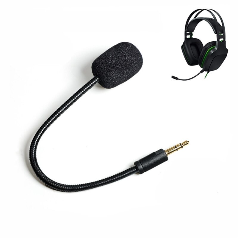 Replacement Aux 3.5mm Jack Game Mic Detachable Microphone Boom for for Razer Electra V2 USB 7.1 Headphones Gaming Heads