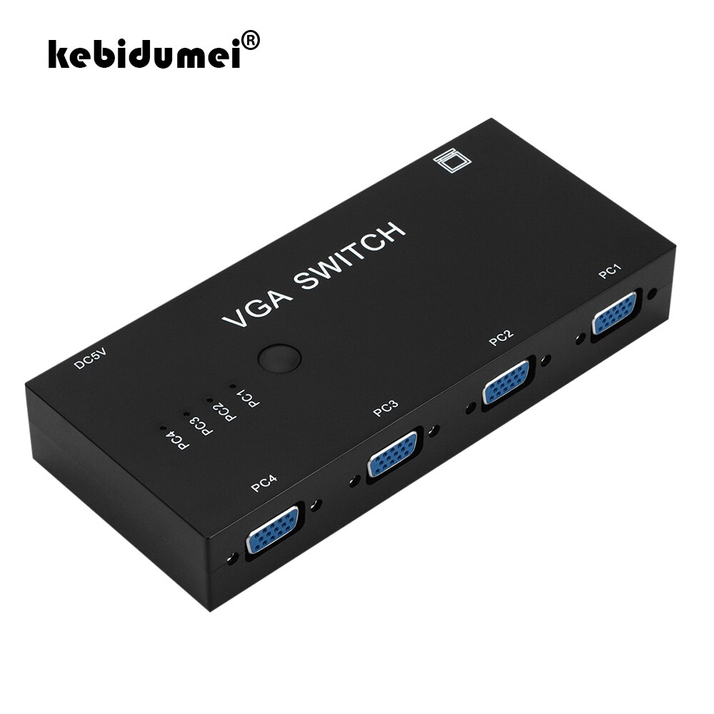2Ways VGA Video Switch Adapter Converter Box 4Port VGA Video Switch Switcher 2Ports Switcher Splitter for PC Monitor Accessories