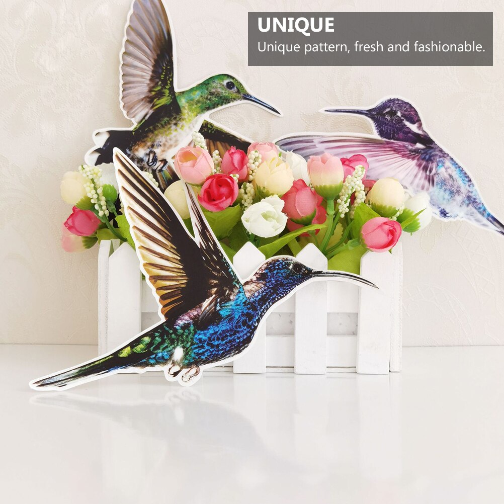 6 Pcs Adhesive Window Film Anti-Collision Window Stickers for Window Home Decoration