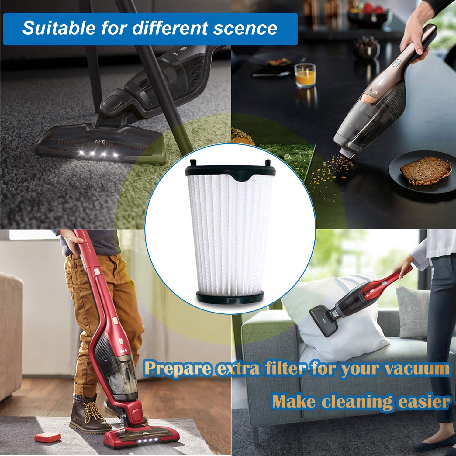 For AEG CX7 CX7-2 AEF150 Electrolux EER73DB EER73BP EER73IG Vacuums Cleaner Hepa Filter Replacement Accessory Spare Part