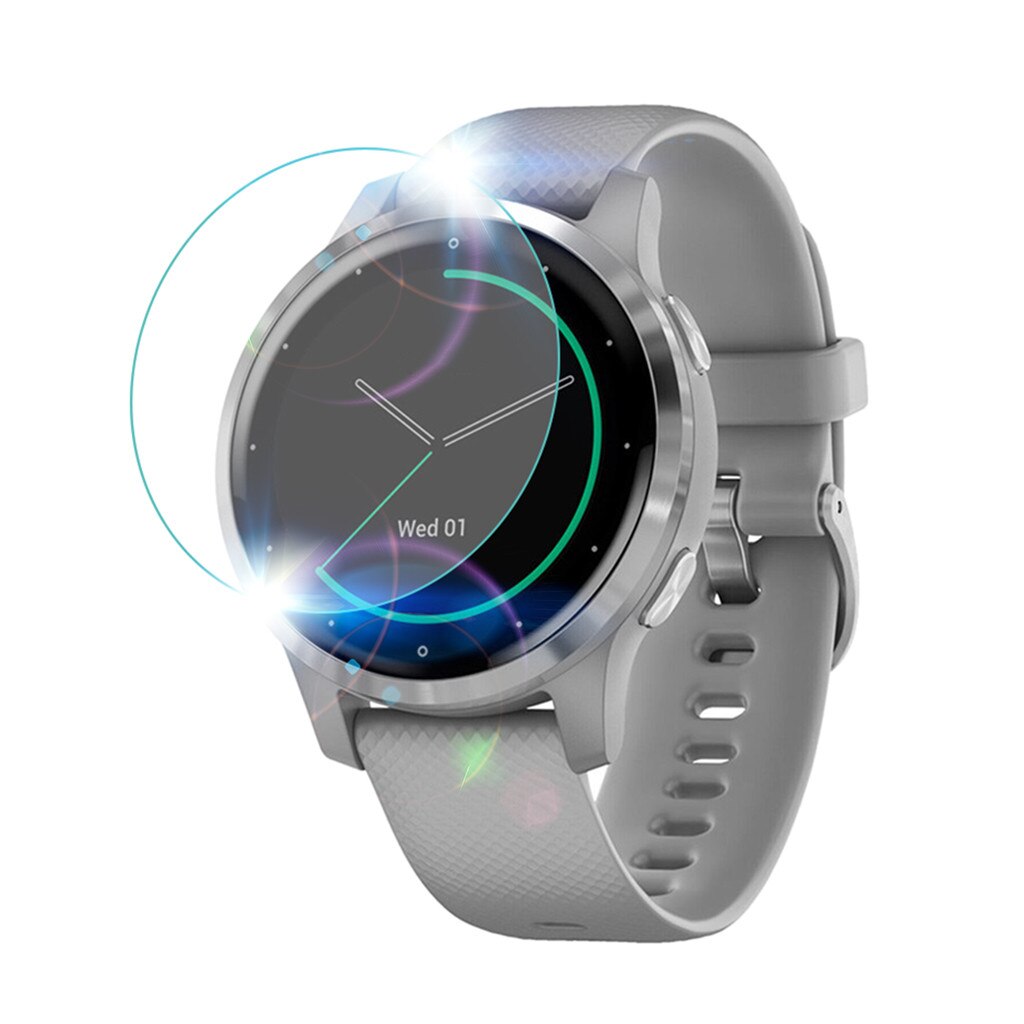 3PCS Full Cover Film Tempered Glass Screen Protector for Garmin Vivoactive 4 Smart Watch Clear Cover Screen Protective 19Nov08