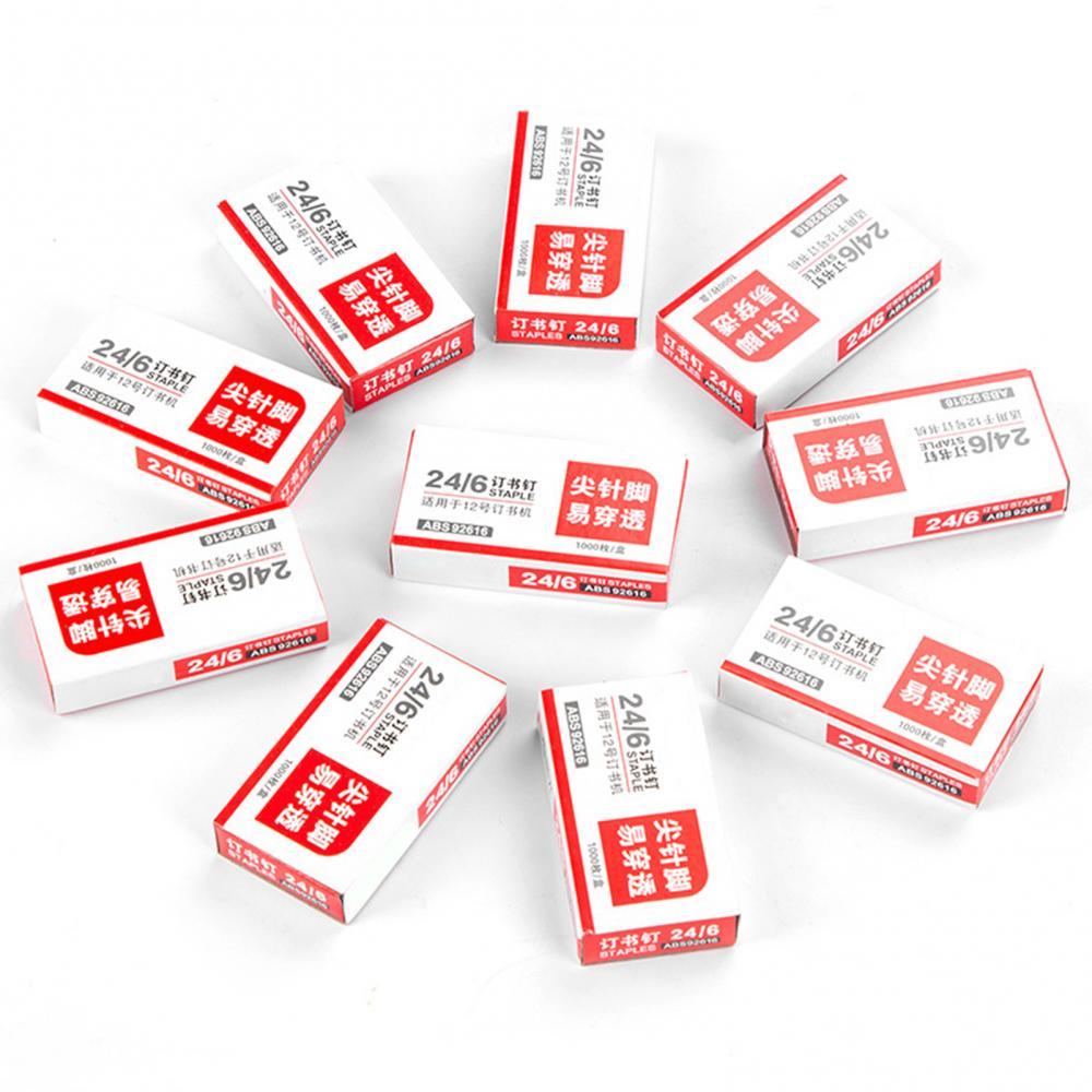 5000Pcs Standard Staples Stainless Steel Office General 24/6 Stapler Needle