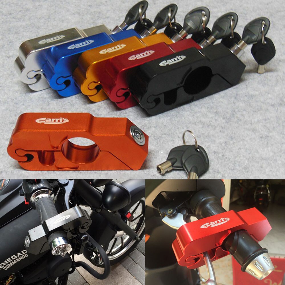 Moto antivol aluminium poignée poignée frein levier serrure pour YAMAHA yzf r3 t-max 500 ybr 125z pour HONDA cb 500x msx 125 etc.