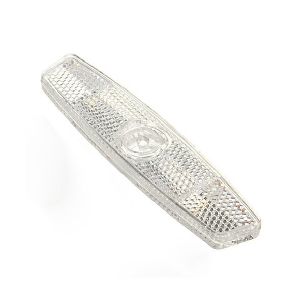 Bike bicycle wheel spoke reflectors Reflective safe Mountain Road / White / 1 pcs